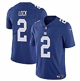 Men & Women & Youth New York Giants #2 Drew Lock Blue Vapor Untouchable Limited Football Stitched Jersey,baseball caps,new era cap wholesale,wholesale hats